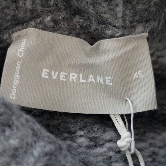 Everlane The Cloud Checkered Turtleneck Sweater XS Gary Merino Wool Alpaca NWT - Picture 6 of 8